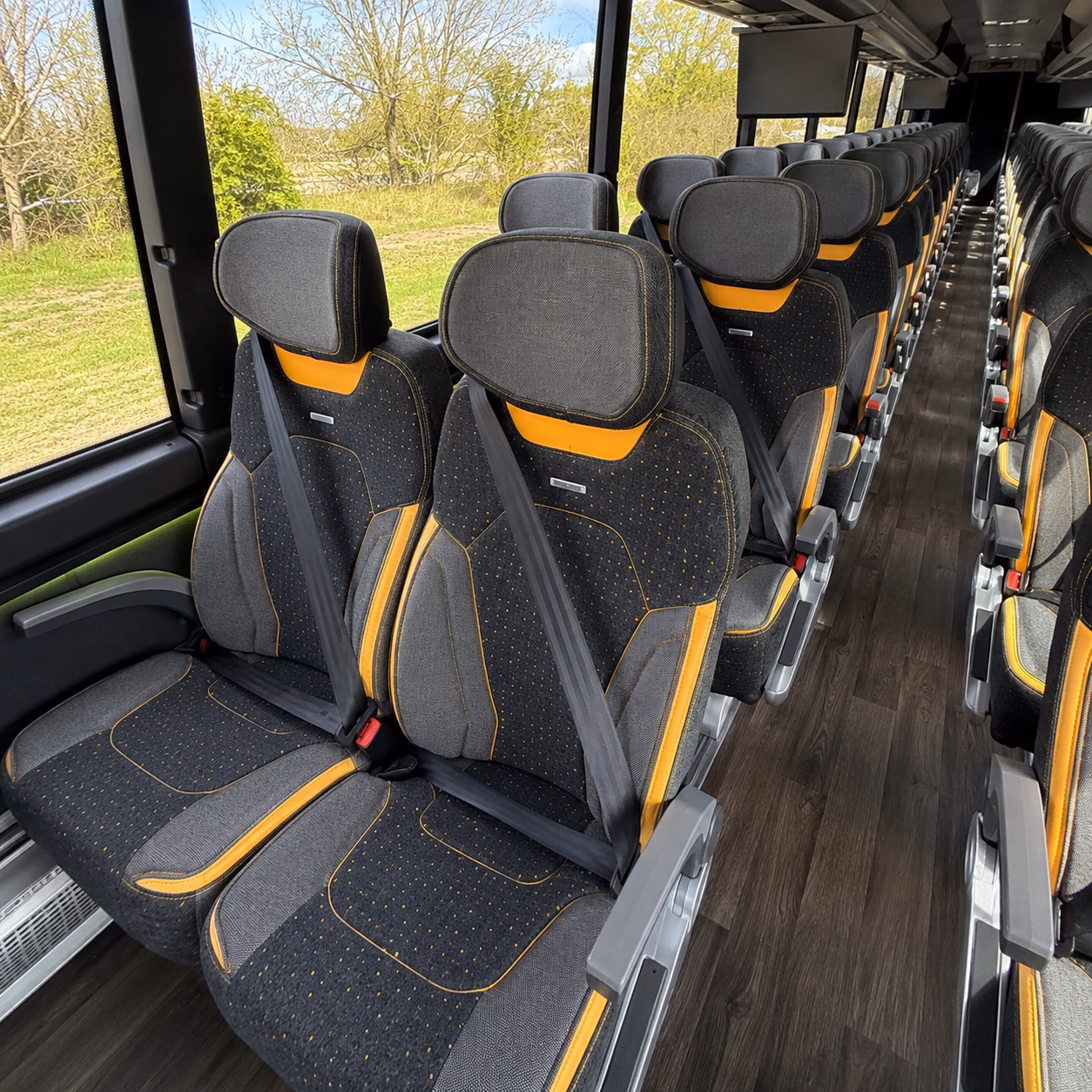 stamford charter bus interior